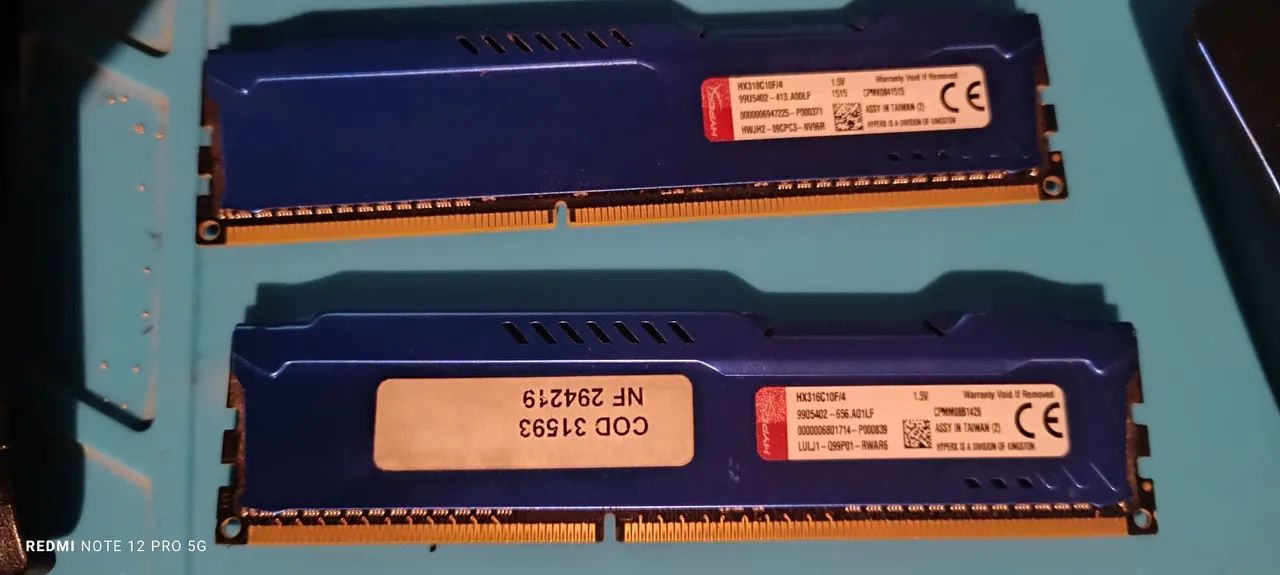 Memória ddr3 2x4 1600ghz