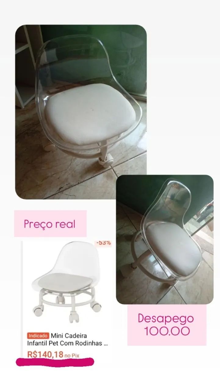 Cadeirinha pedecure  - Foto 3