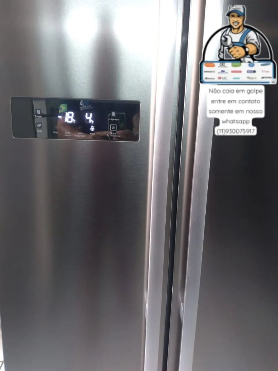 Geladeira  side by side midea inox  - Foto 2