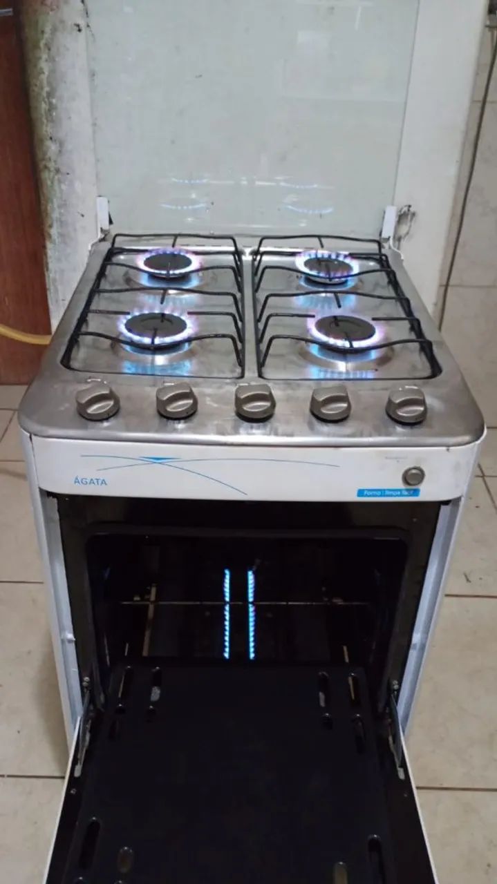 Fogão 4 bocas Esmaltec... Automático!!! - Foto 4