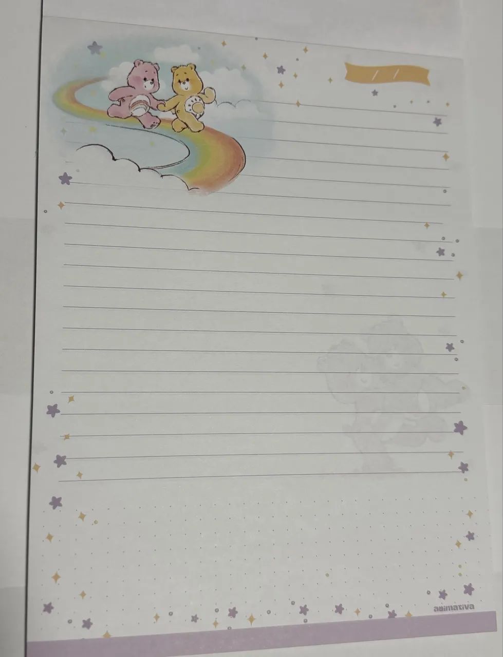 Papel de carta Ursinhos Carinhosos Animativa - Foto 2