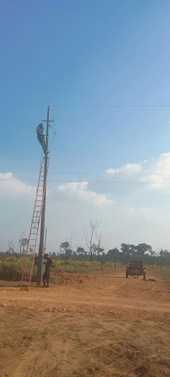 Contrução de rede elétrica rural  - Foto 3