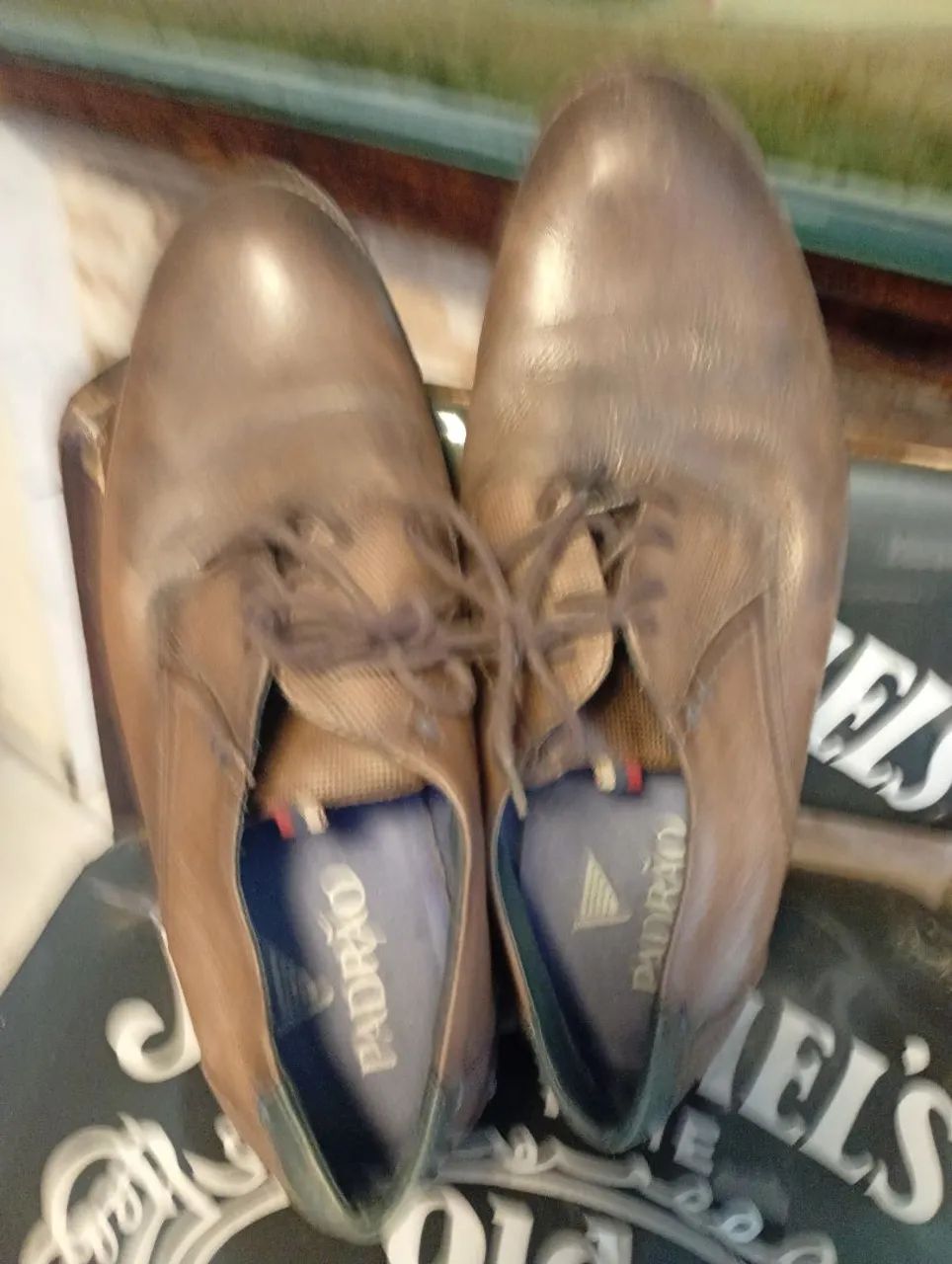 Sapato marrom  em couro masculino 40 - Foto 2