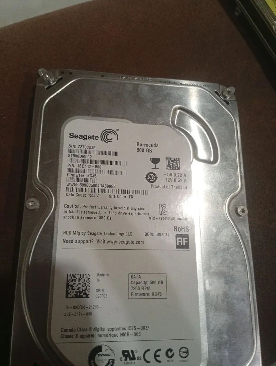 HD 500 GB Seagate 