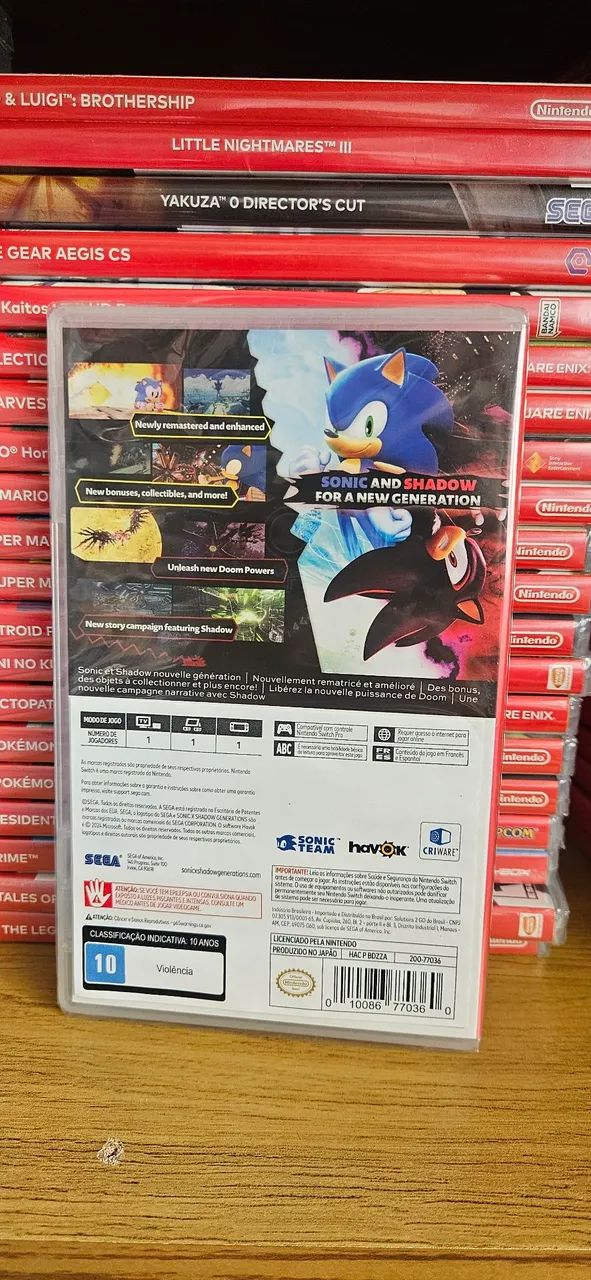 Sonic X shadow generations switch lacrado - Foto 2