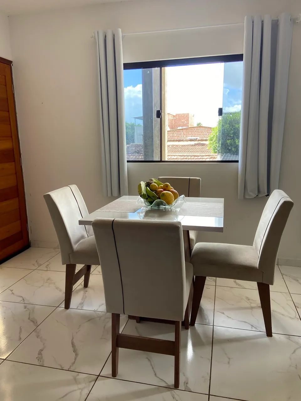 Dining Table Set with 4 Chairs, MDF64994315314050121