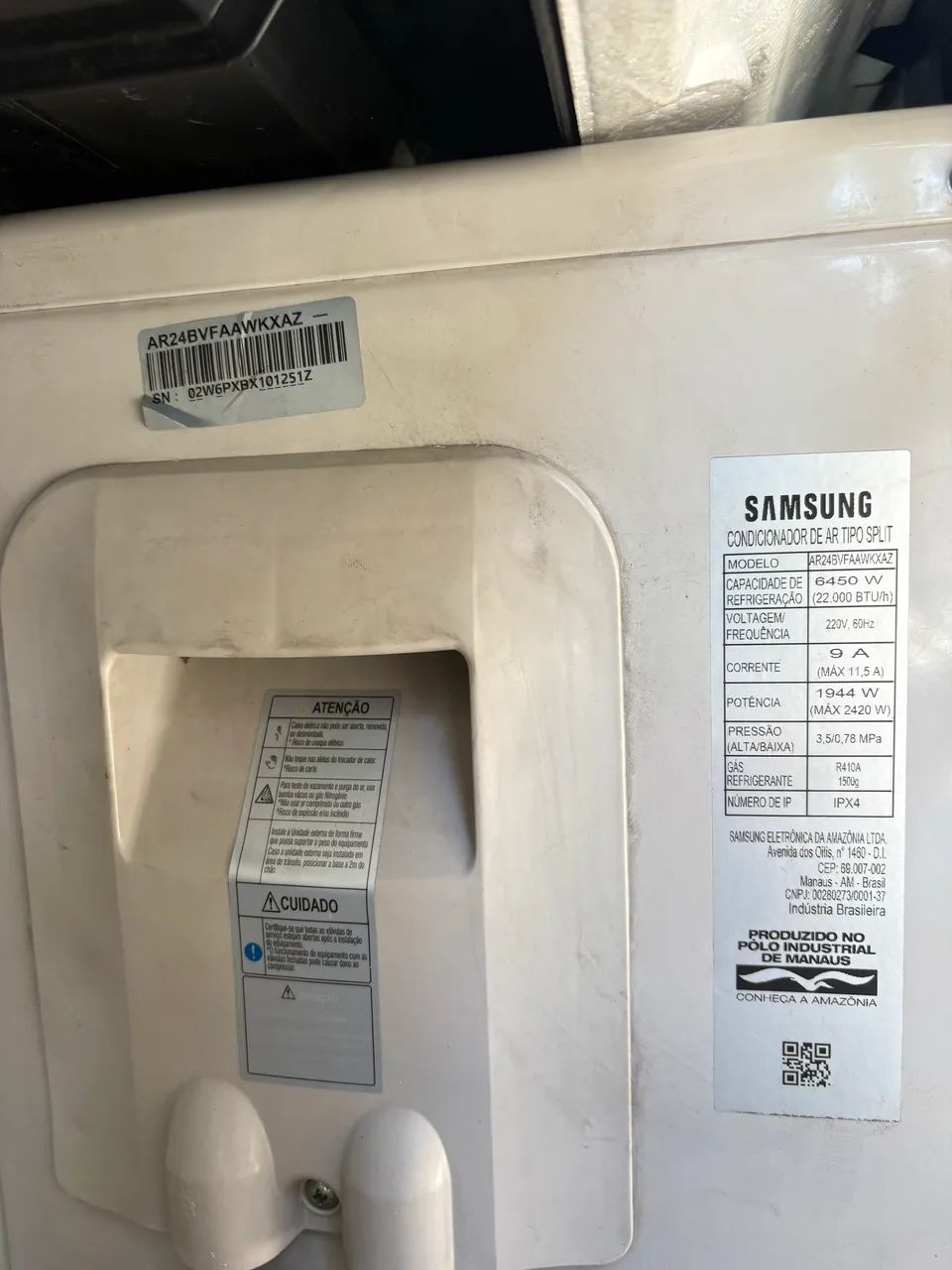 Ar condicionado Inverter Split Samsung 22Mil Btus  - Foto 2
