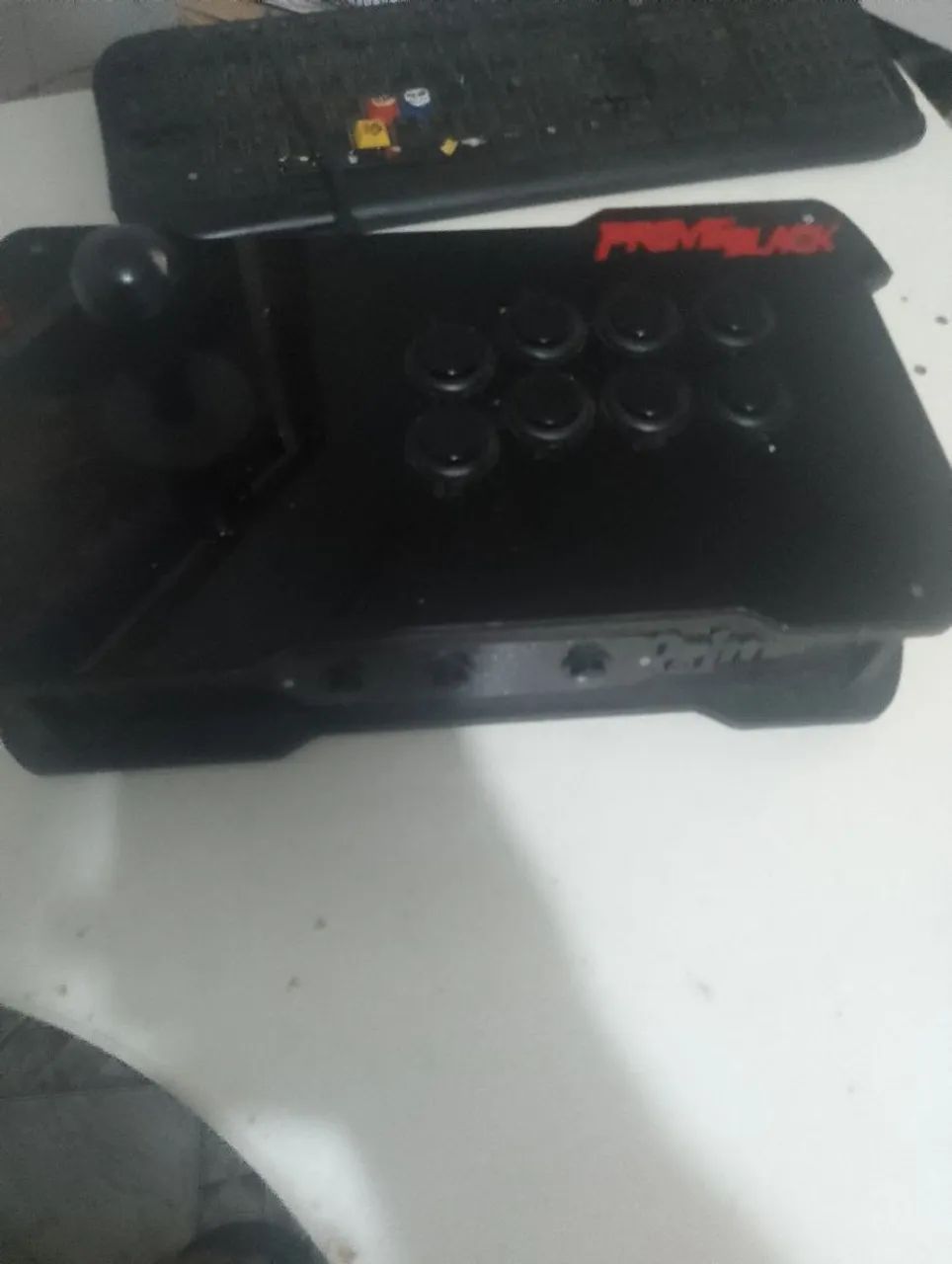 Controle arcade para PC funcionando