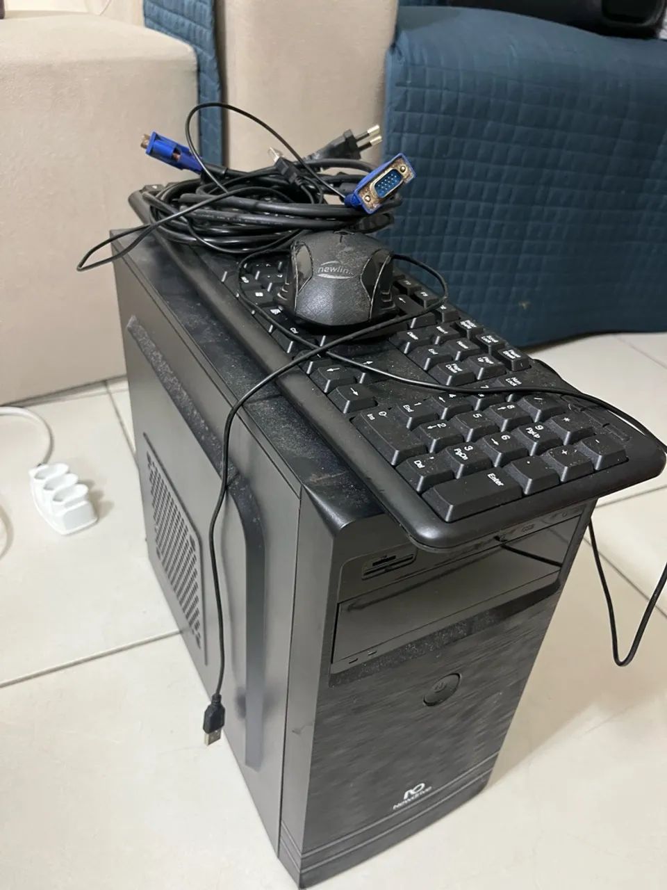 CPU, teclado e mouse para computador  - Foto 2