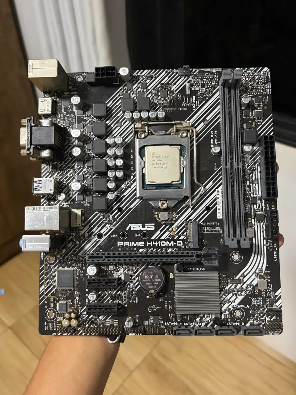 Kit i3 10100f + asus h410m-d