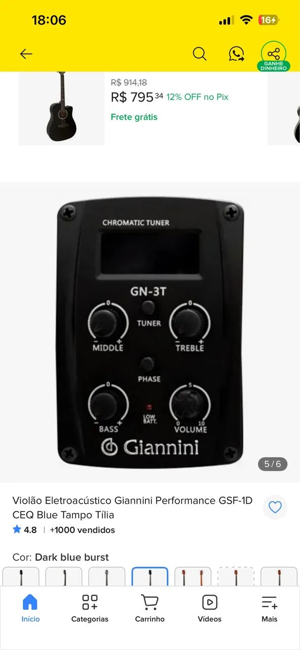 VIOLÃO GIANNINI - Foto 2