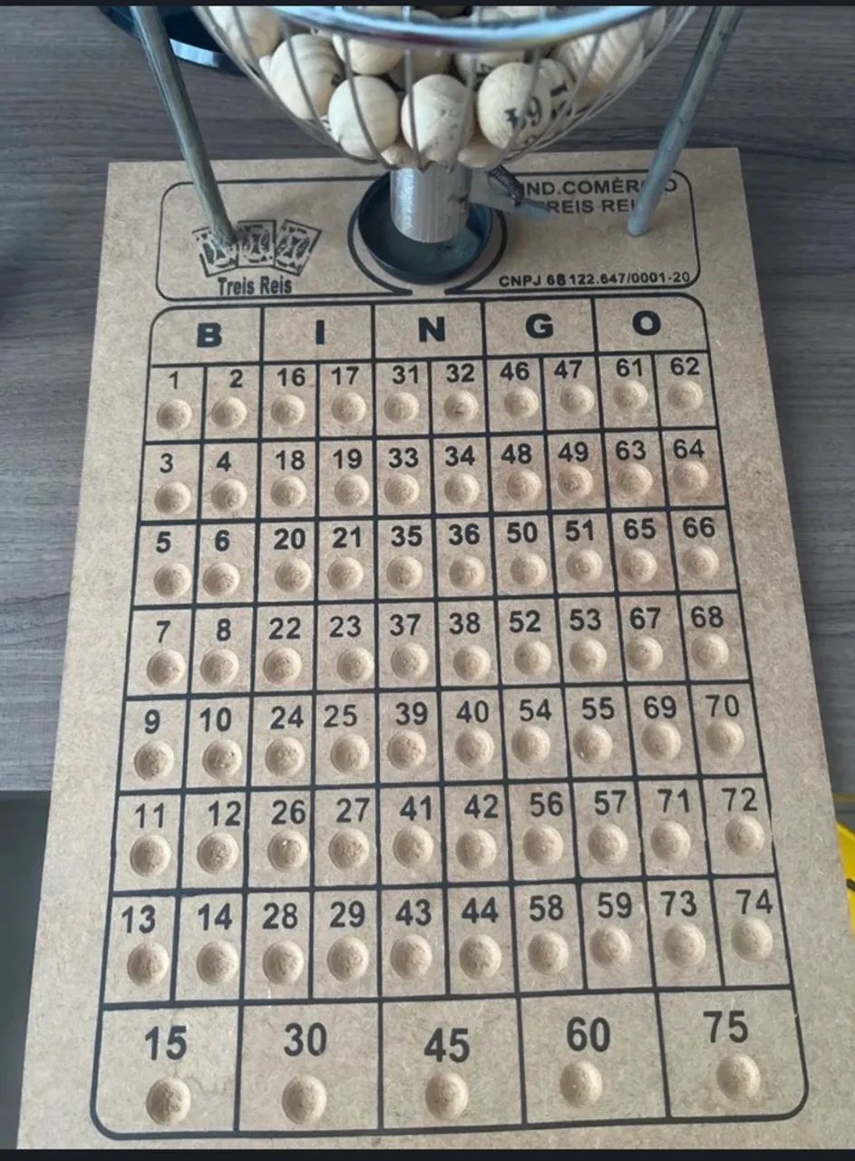 Tabuleiro de bingo
