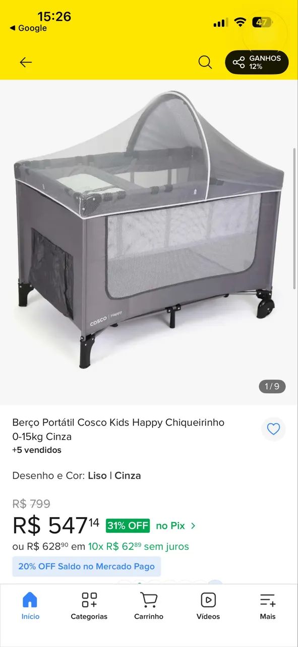 Berço portátil 330,00 - Foto 4