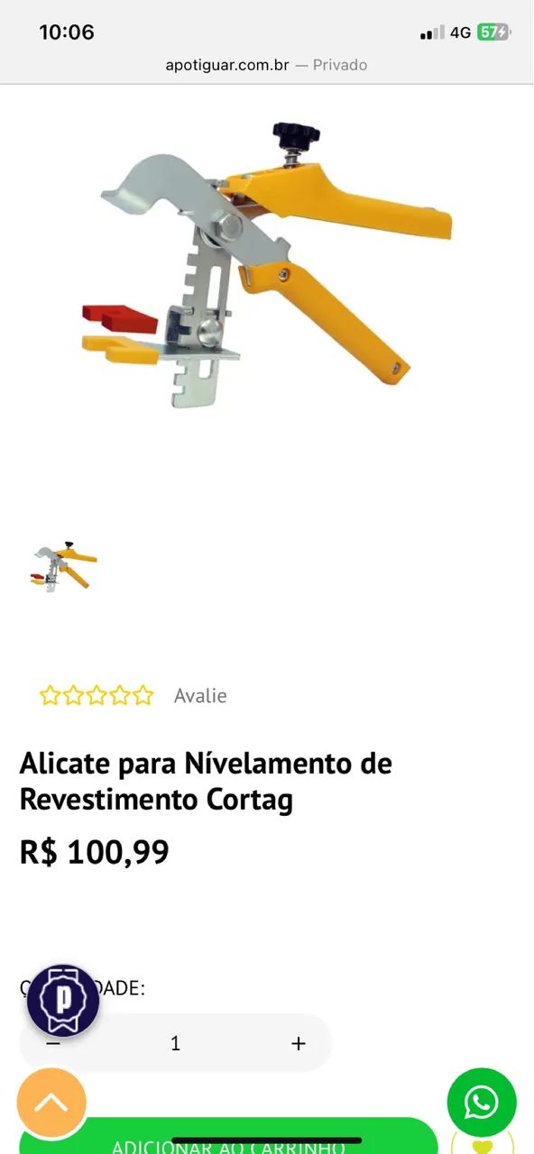 Alicate para nivelamento de porcelanato  - Foto 2