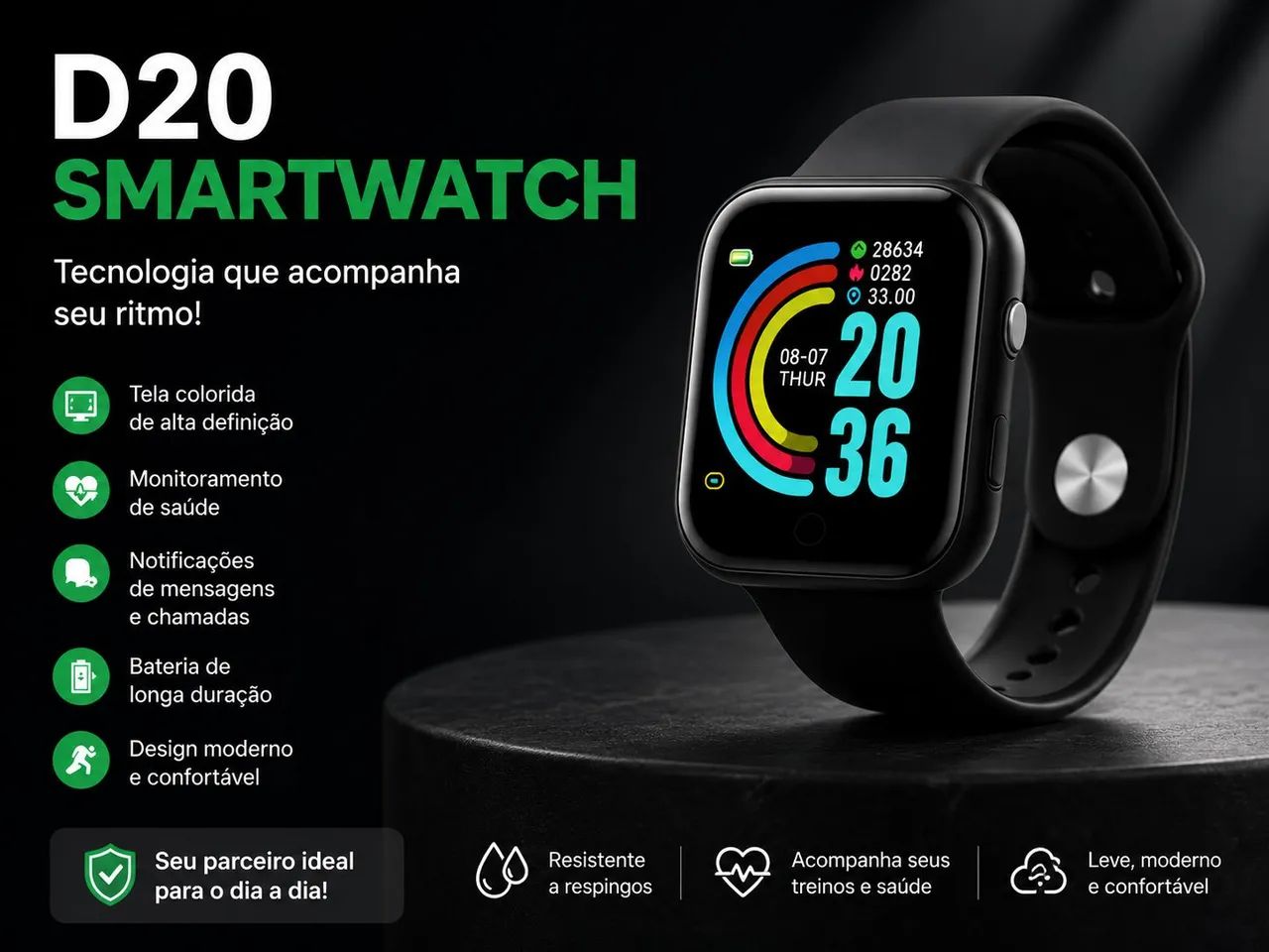 Smartwatch D20 