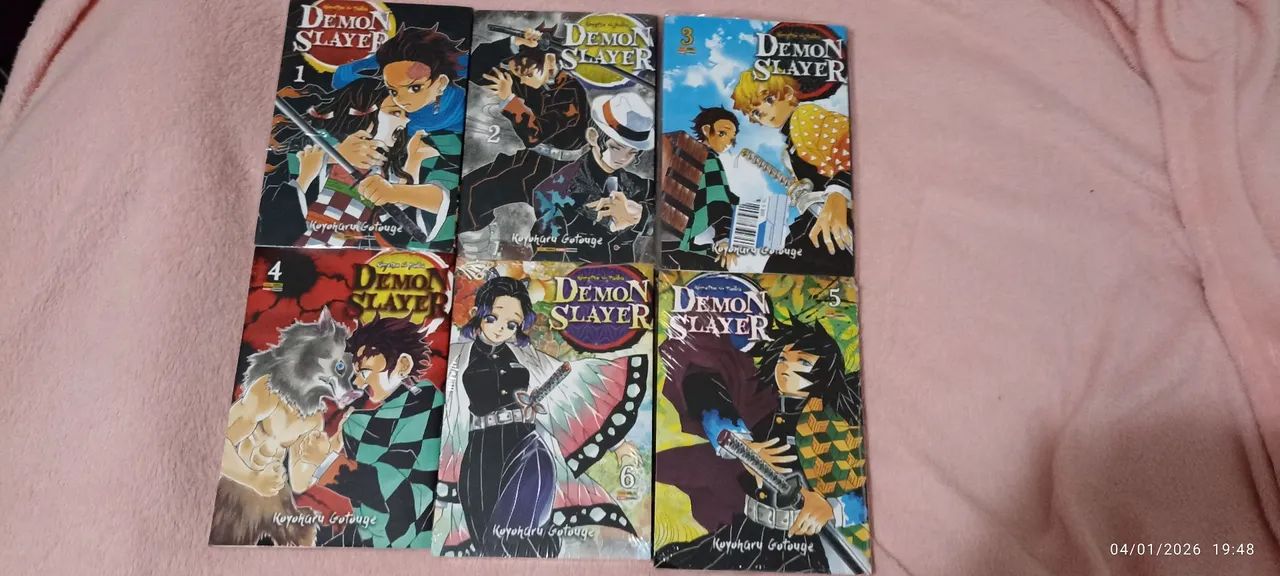 Mangá Demon Slayer - Lote 1 ao 6 - Foto 2