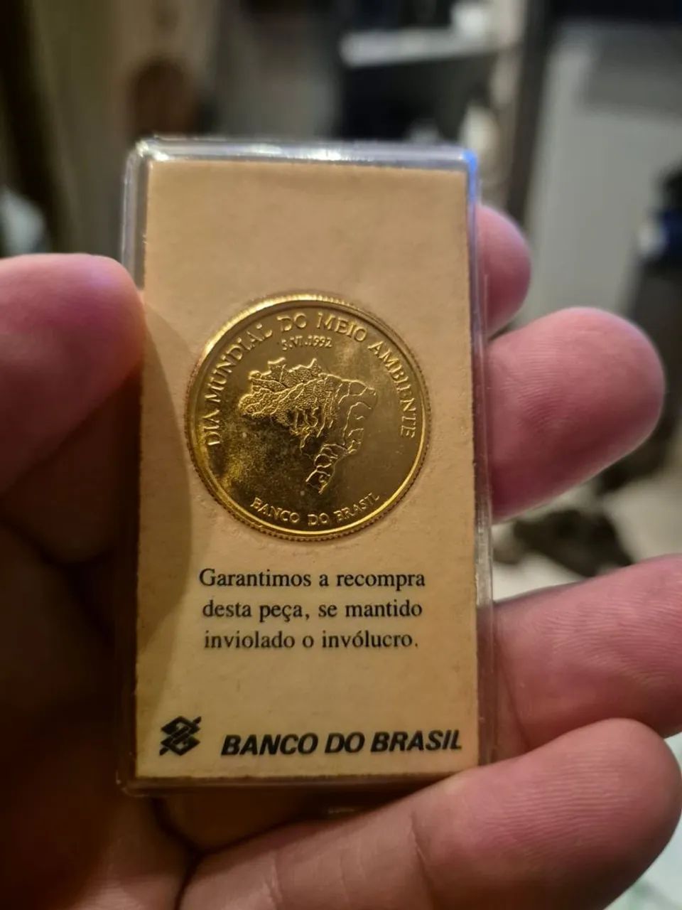 MOEDA DE OURO PURO 999 BANCO DO BRASIL, 20g   - Foto 4