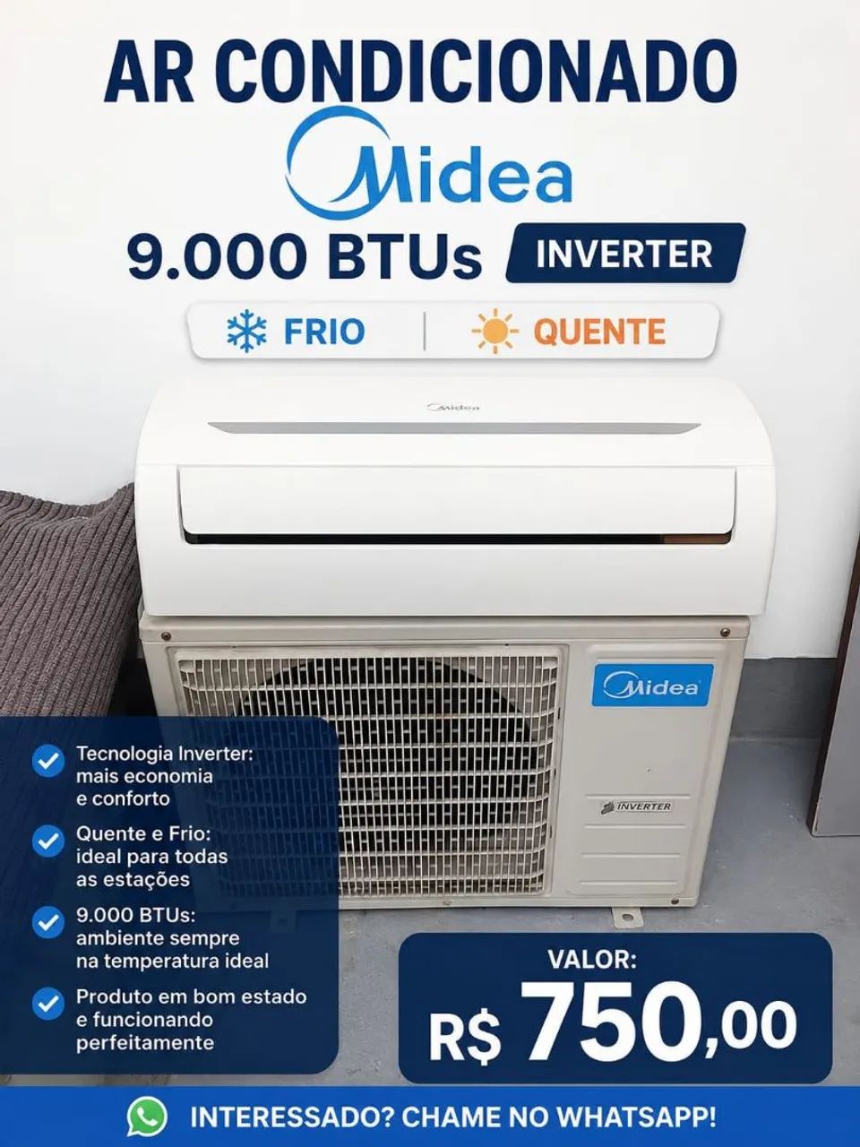 Ar condicionado Midea inverter 