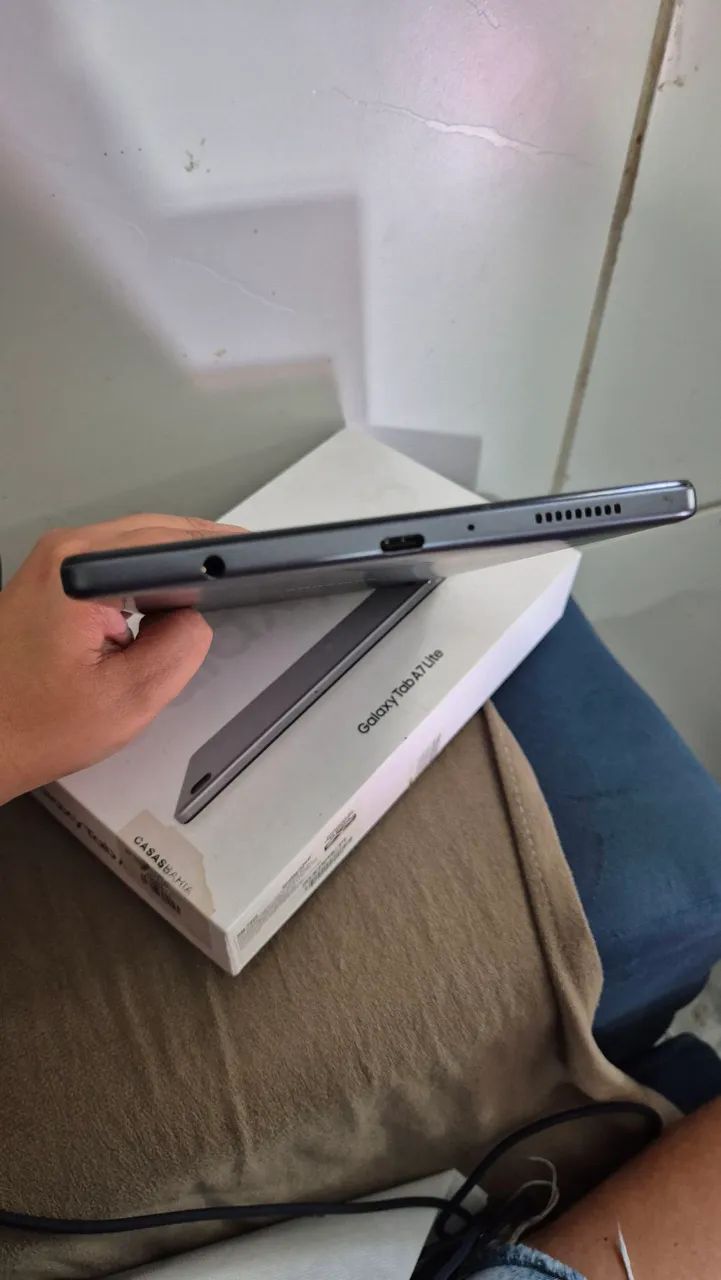 Tablet Samsung Galaxy A7 Lite acompanha teclado - Foto 4