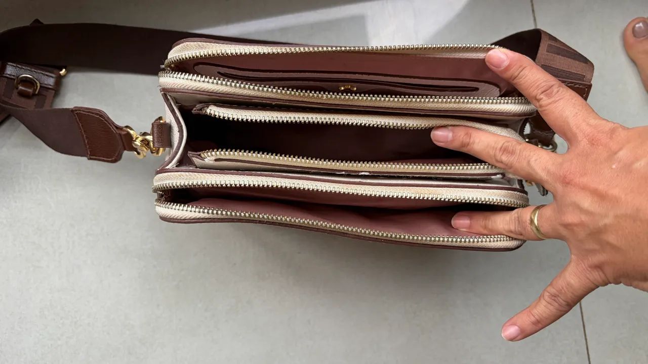 Bolsa luz da lua pouco usada - Foto 3