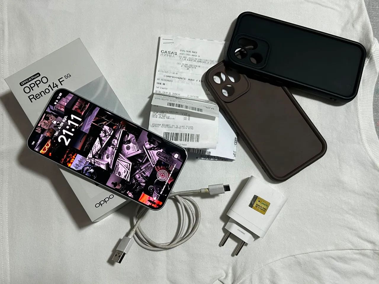 OPPO Reno 14F 256GB / 12GB RAM - Completo e com NF (Impecável) - Foto 4