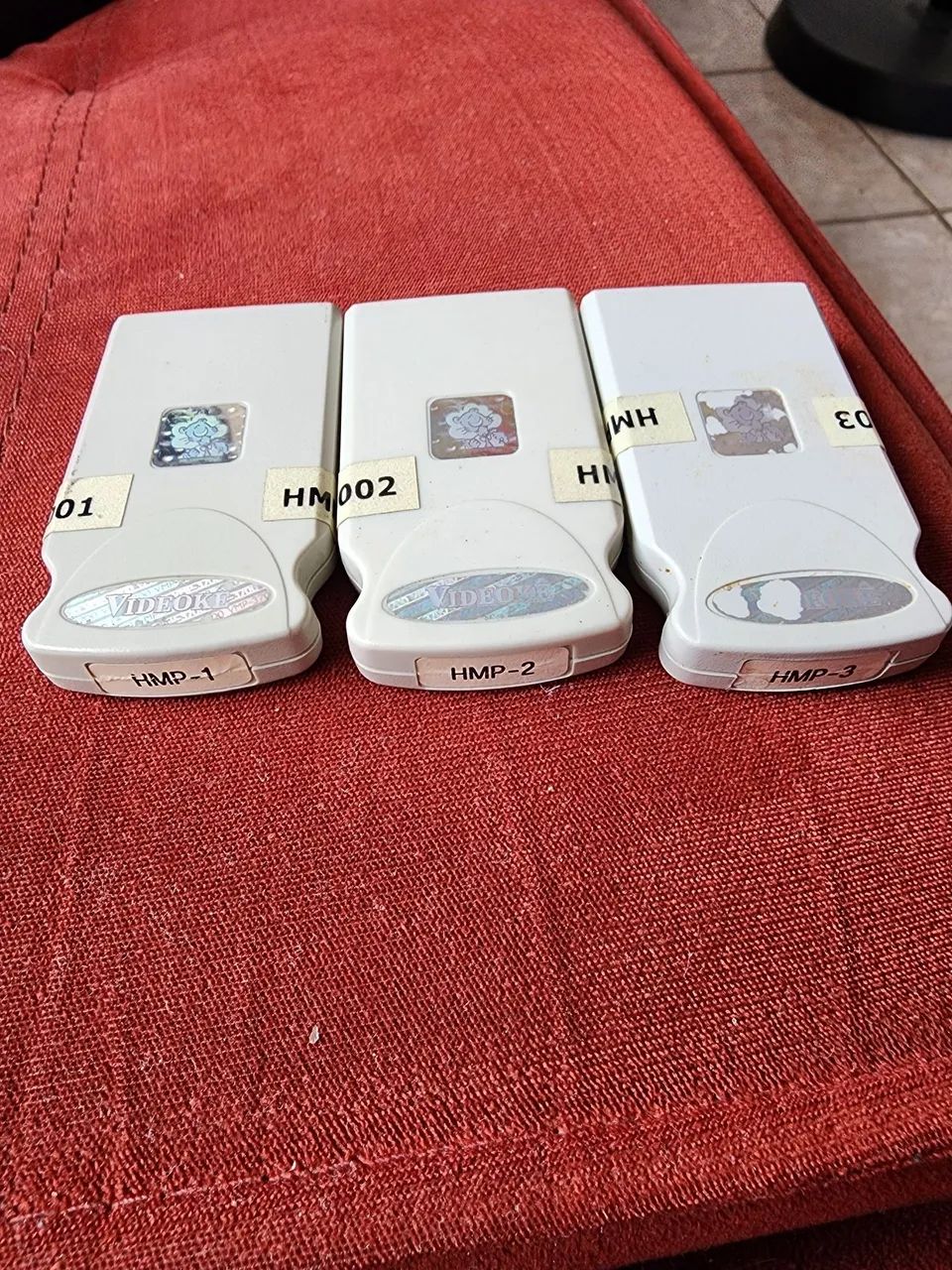 3 Cartuchos Videoke RAF VMP-3700, 3700 Plus, 7000 e 7500 Bingo.