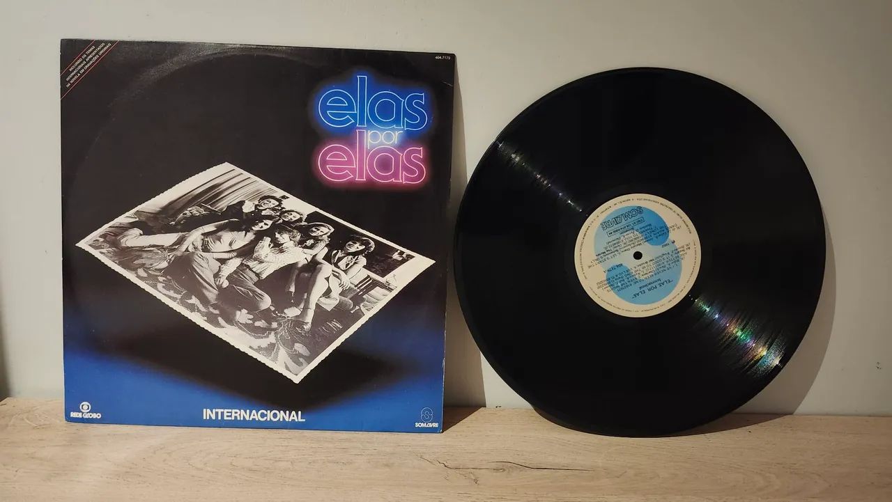 Elas por elas internacional  - Disco de vinil de novela - Rede Globo - 1982
