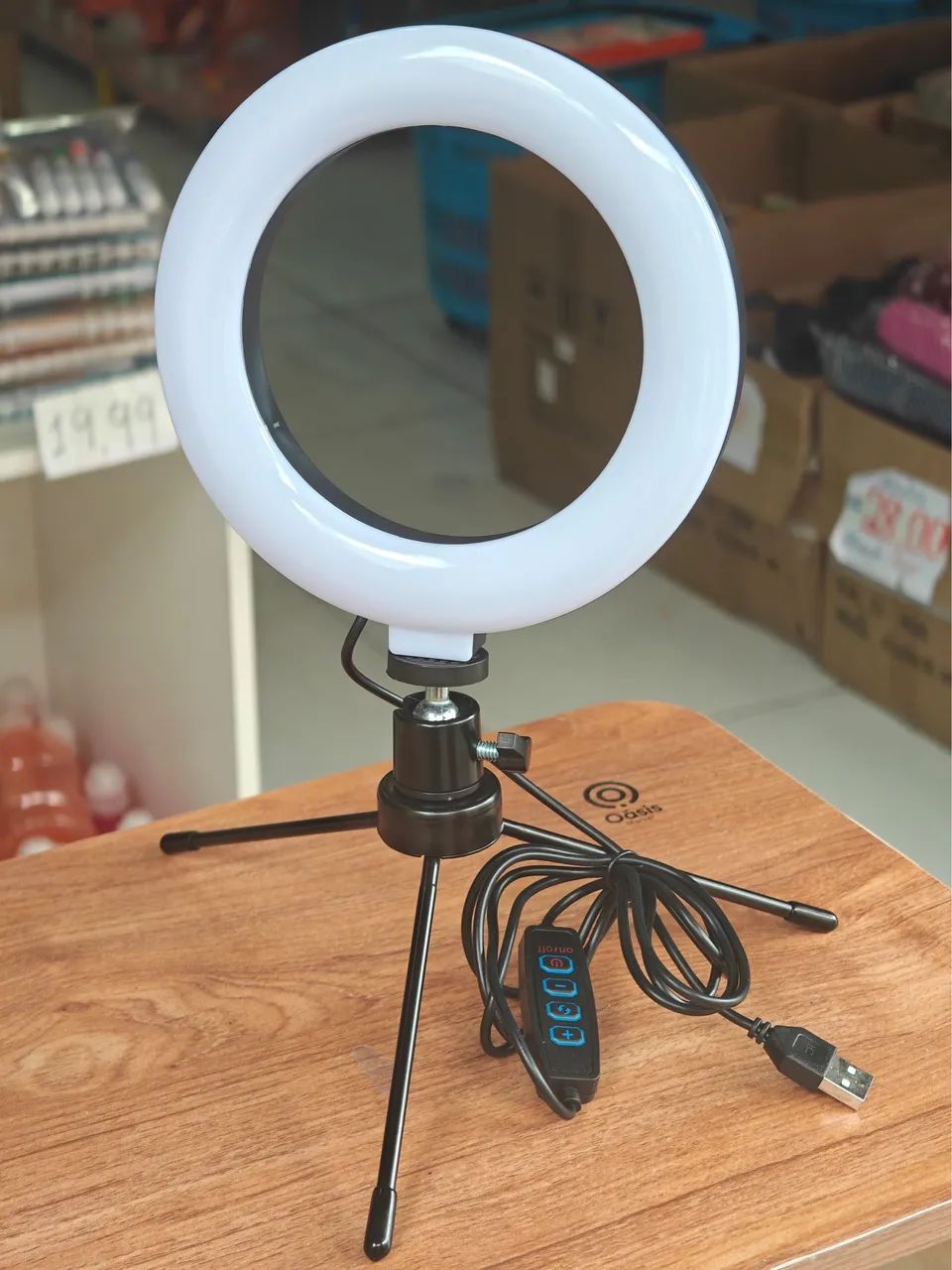 Ring light com cores ajustáveis- ENTREGA A DOMICÍLIO 