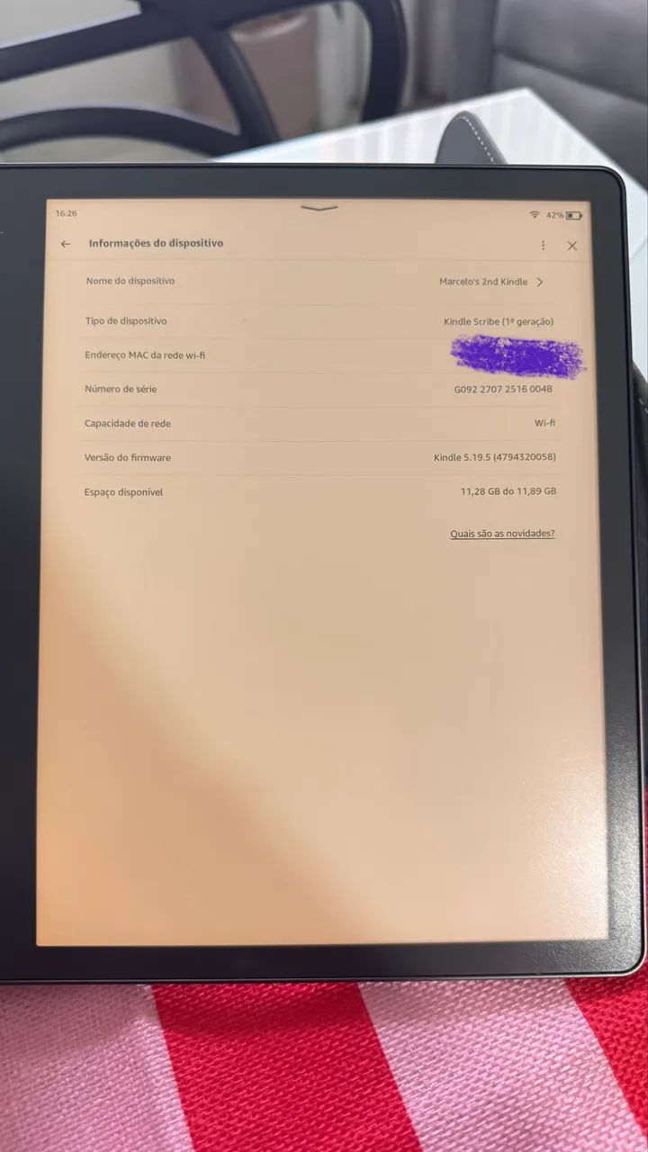 Kindle Scribe 16GB 1ª Geração com Caneta e Capa - Foto 3