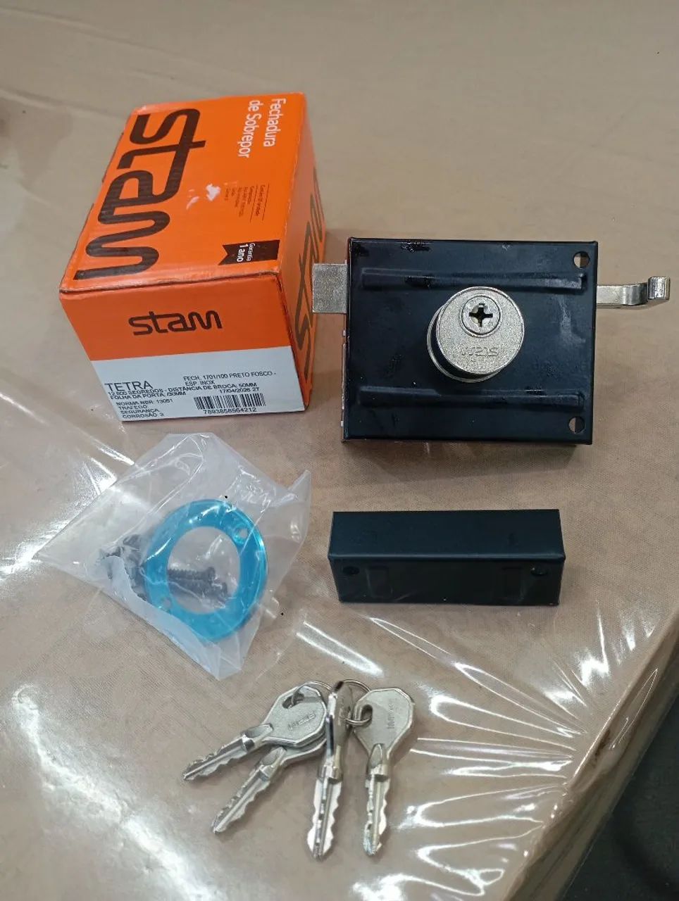 Fechadura pra portão nova 4 chaves tetra