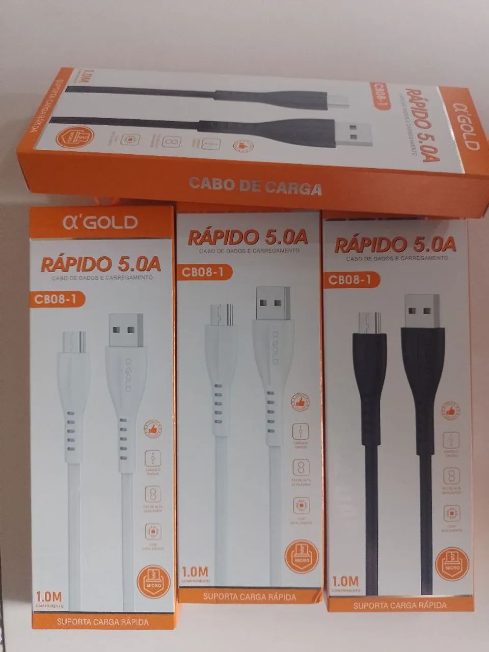 Cabo micro USB V8  - Foto 3