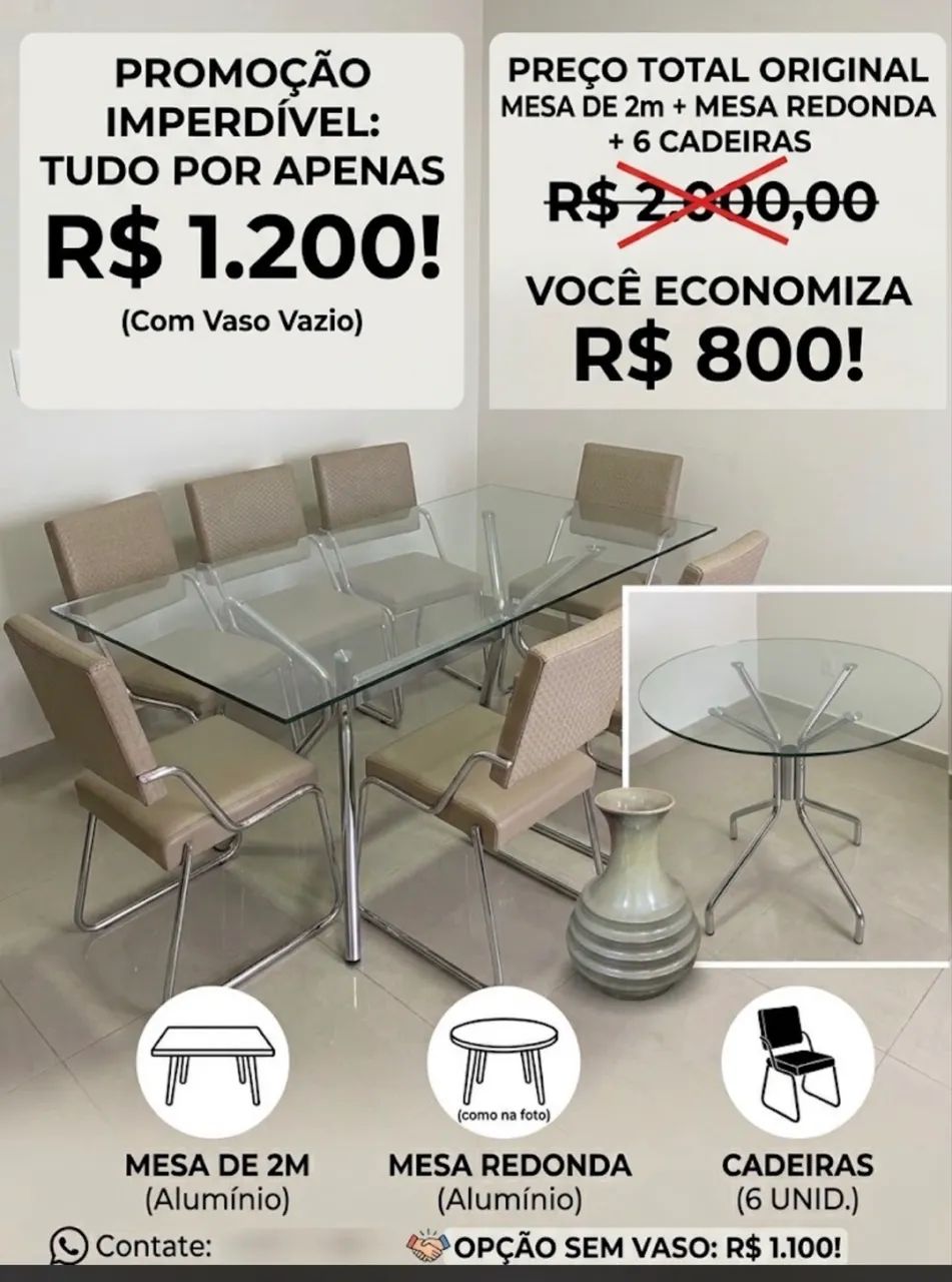 MESAS E CADEIRAS - Foto 2