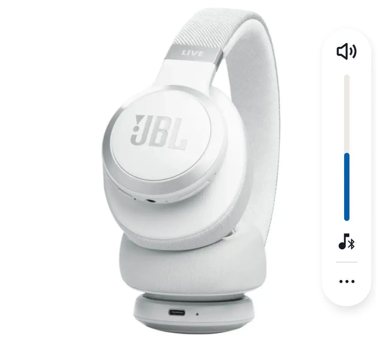 Fone de Ouvido Bluetooth JBL Live 770NC Branco<br>Código dgk2d4ebdg - Foto 3