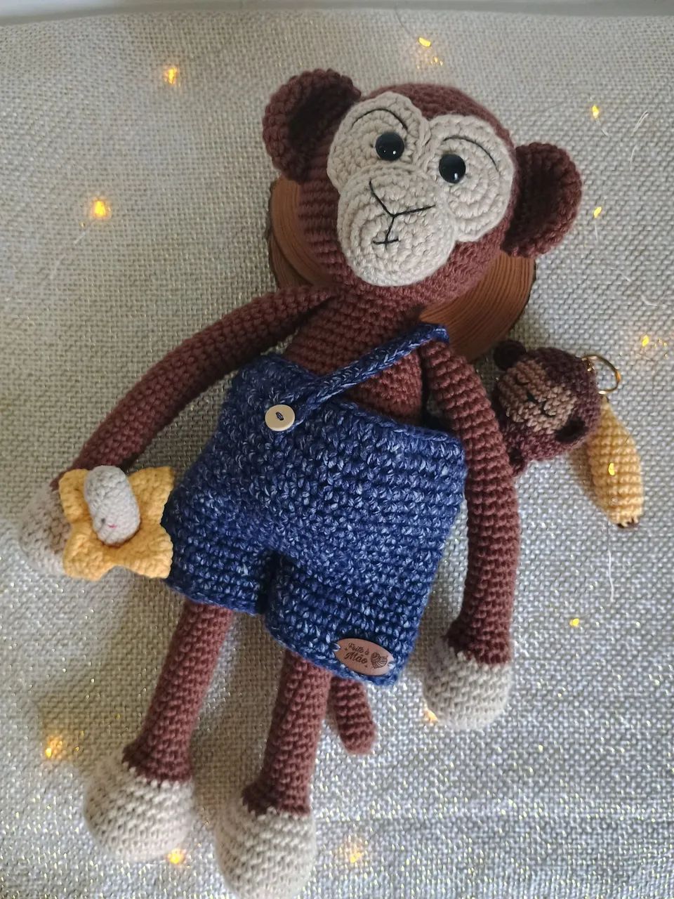 Macaco 40cm em amigurumi  - Foto 2