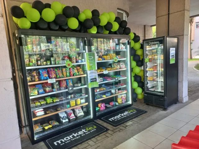 ARMÁRIOS COM VIDRO PARA MINI MERCADO AUTÔNOMO