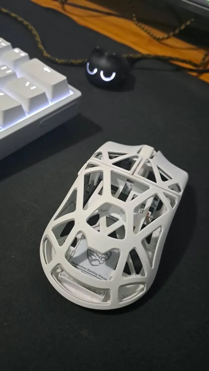Wooting 60HE V2 Alumínio Branco+Wlmouse Mini Pro  - Foto 4