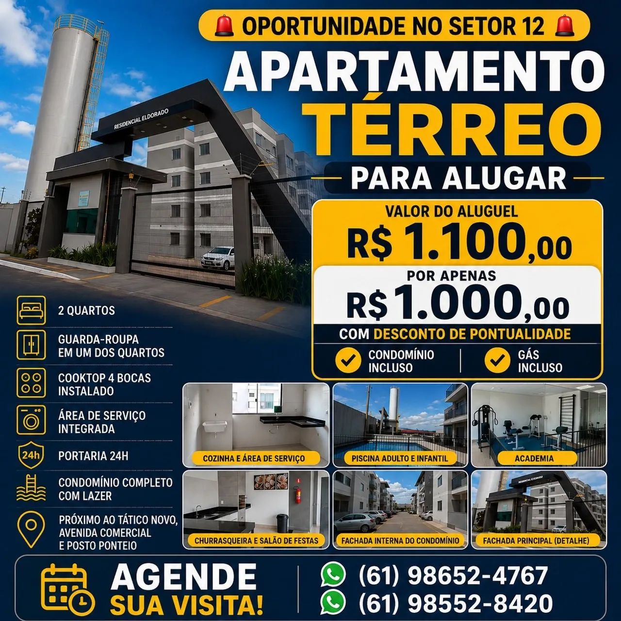 Apartamento 2qts - Setor 12