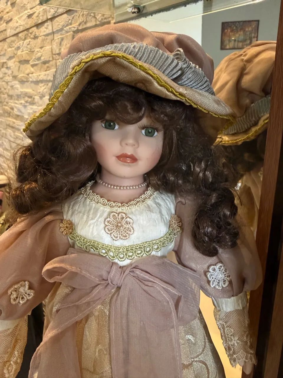 Boneca de porcelana maravilhosa! - Foto 2