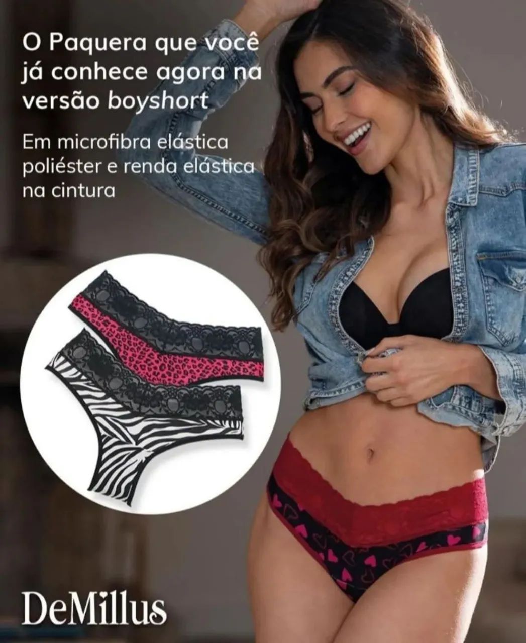 Calça Boyshort Paquera Demillus  