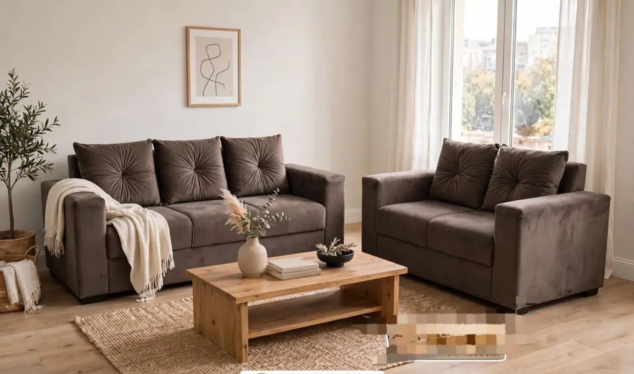 Sofá Bela Pop Elegante - 2 e 3 Lugares