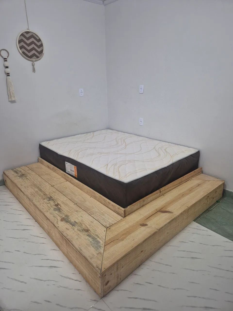 Cama em l com colchão  Queen de 31 centímetros  - Foto 3
