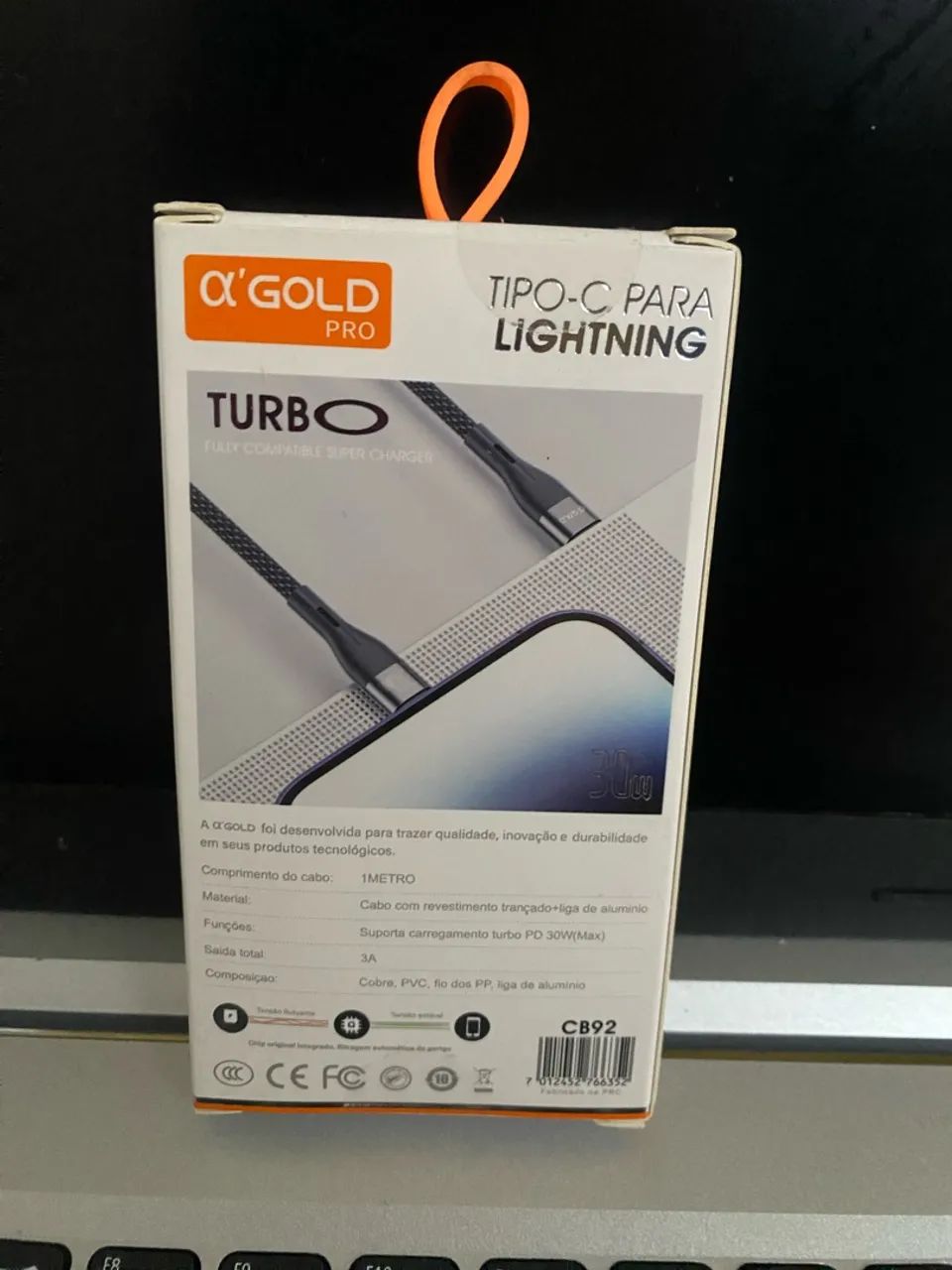 Cabo iOS 30W A?Gold - Foto 2