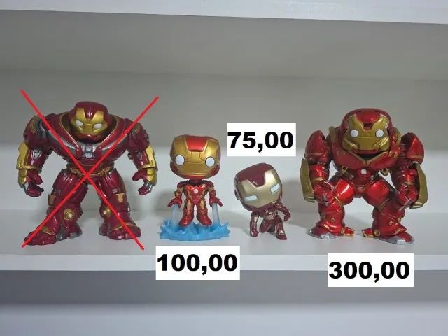Funko Lote Iron Man ( sem caixa) 
