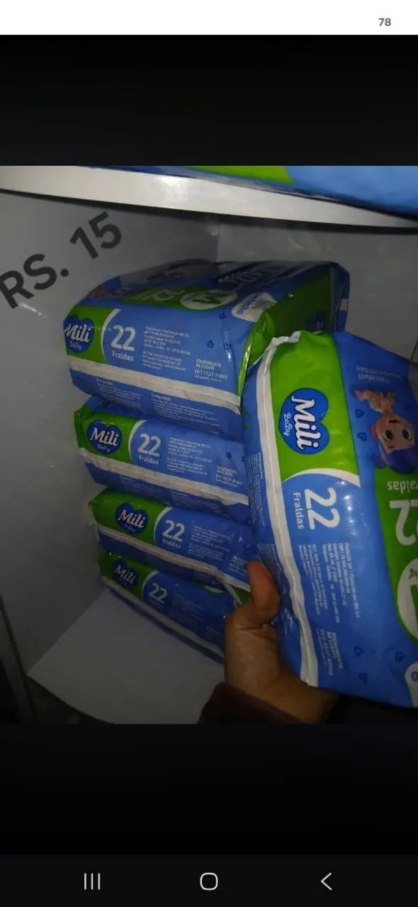 Fralda Marca Mili tamanho P/M - Foto 2
