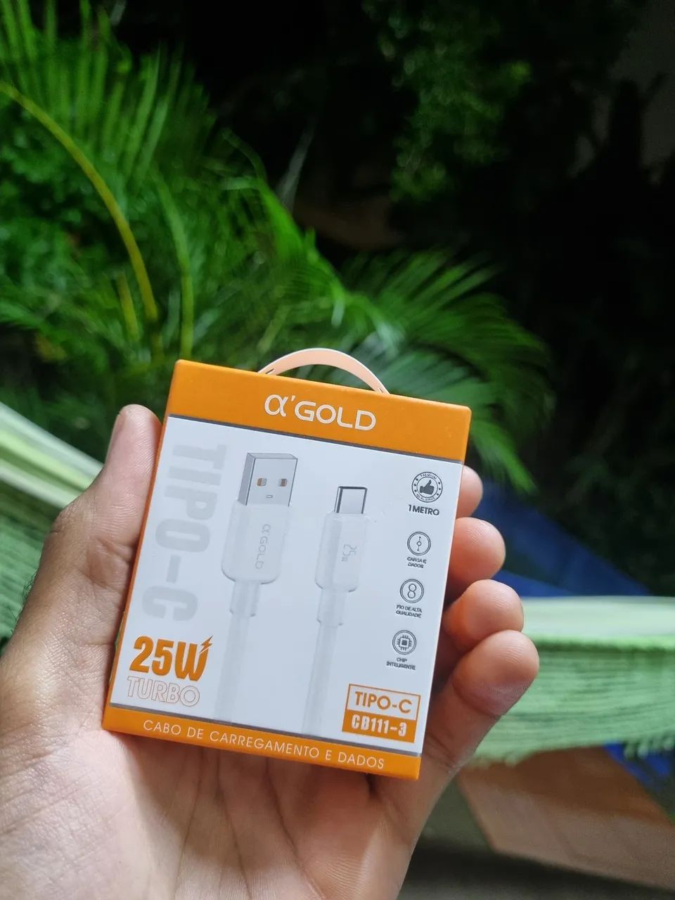 Cabo USB C/USB Turbo 25w