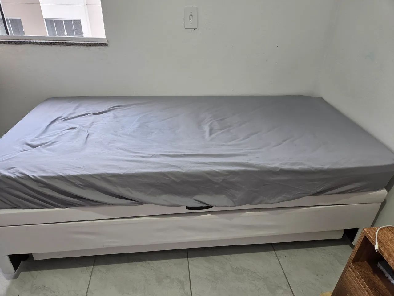 Cama Box Solteiro Baú c/Auxiliar  - Foto 2