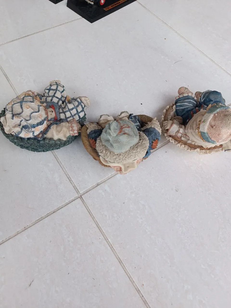 3 Miniaturas/Bonecas Decorativas Vintage - Coleção - ANTIGUIDADE - Foto 3