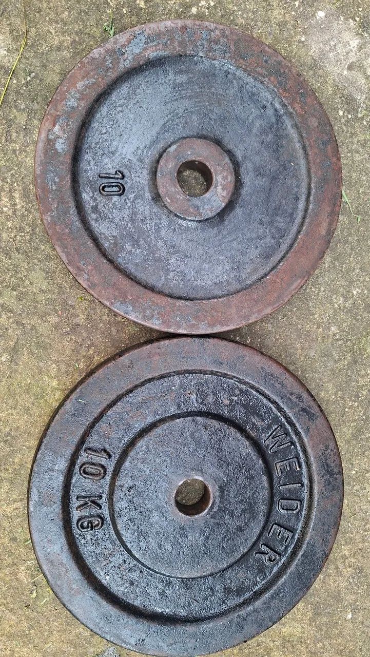 2 anilhas de 10kg 