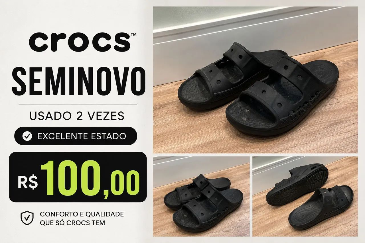 CROCS SEMINOVO 39 