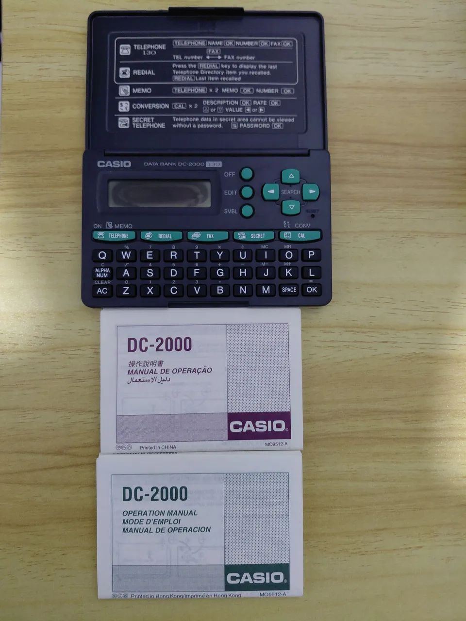Mini Agenda Eletrônica com Calculadora Casio Data Bank DC-2000. - Foto 2
